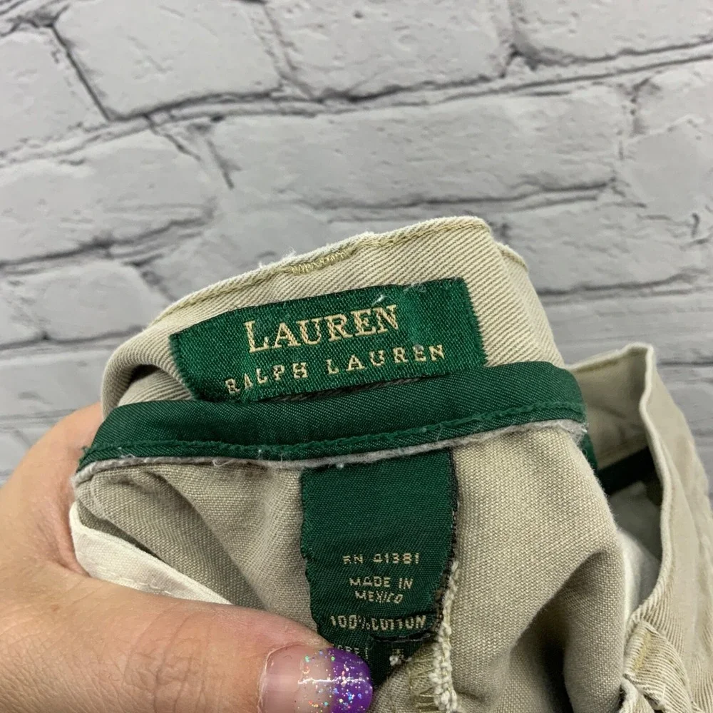 Ralph Lauren Beige Pants Mens sz 38x34 100%‎ Cotton
